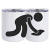 10 oz. White Stainless Steel Short Tumbler Thumbnail