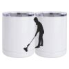10 oz. White Stainless Steel Short Tumbler Thumbnail