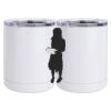 10 oz. White Stainless Steel Short Tumbler Thumbnail