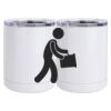 10 oz. White Stainless Steel Short Tumbler Thumbnail