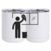 10 oz. White Stainless Steel Short Tumbler Thumbnail