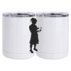 10 oz. White Stainless Steel Short Tumbler Thumbnail