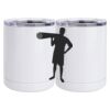 10 oz. White Stainless Steel Short Tumbler Thumbnail