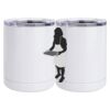 10 oz. White Stainless Steel Short Tumbler Thumbnail
