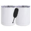 10 oz. White Stainless Steel Short Tumbler Thumbnail