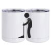10 oz. White Stainless Steel Short Tumbler Thumbnail