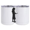 10 oz. White Stainless Steel Short Tumbler Thumbnail