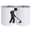 10 oz. White Stainless Steel Short Tumbler Thumbnail