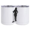 10 oz. White Stainless Steel Short Tumbler Thumbnail