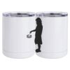 10 oz. White Stainless Steel Short Tumbler Thumbnail