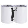10 oz. White Stainless Steel Short Tumbler Thumbnail