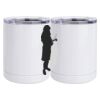 10 oz. White Stainless Steel Short Tumbler Thumbnail