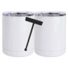 10 oz. White Stainless Steel Short Tumbler Thumbnail