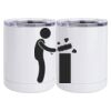 10 oz. White Stainless Steel Short Tumbler Thumbnail