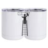 10 oz. White Stainless Steel Short Tumbler Thumbnail