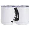 10 oz. White Stainless Steel Short Tumbler Thumbnail
