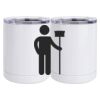 10 oz. White Stainless Steel Short Tumbler Thumbnail