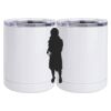 10 oz. White Stainless Steel Short Tumbler Thumbnail