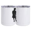 10 oz. White Stainless Steel Short Tumbler Thumbnail