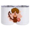 10 oz. White Stainless Steel Short Tumbler Thumbnail