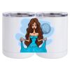 10 oz. White Stainless Steel Short Tumbler Thumbnail