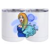 10 oz. White Stainless Steel Short Tumbler Thumbnail