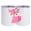 10 oz. White Stainless Steel Short Tumbler Thumbnail