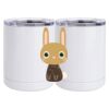 10 oz. White Stainless Steel Short Tumbler Thumbnail