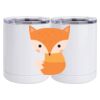 10 oz. White Stainless Steel Short Tumbler Thumbnail