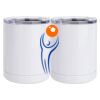 10 oz. White Stainless Steel Short Tumbler Thumbnail