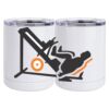 10 oz. White Stainless Steel Short Tumbler Thumbnail