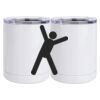 10 oz. White Stainless Steel Short Tumbler Thumbnail
