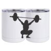 10 oz. White Stainless Steel Short Tumbler Thumbnail