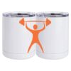 10 oz. White Stainless Steel Short Tumbler Thumbnail