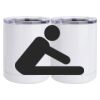 10 oz. White Stainless Steel Short Tumbler Thumbnail