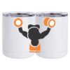 10 oz. White Stainless Steel Short Tumbler Thumbnail
