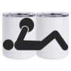 10 oz. White Stainless Steel Short Tumbler Thumbnail