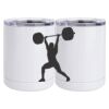 10 oz. White Stainless Steel Short Tumbler Thumbnail