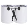 10 oz. White Stainless Steel Short Tumbler Thumbnail