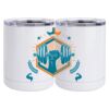 10 oz. White Stainless Steel Short Tumbler Thumbnail