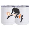 10 oz. White Stainless Steel Short Tumbler Thumbnail