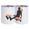 10 oz. White Stainless Steel Short Tumbler Thumbnail