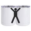 10 oz. White Stainless Steel Short Tumbler Thumbnail