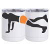 10 oz. White Stainless Steel Short Tumbler Thumbnail
