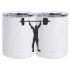 10 oz. White Stainless Steel Short Tumbler Thumbnail