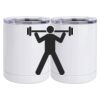10 oz. White Stainless Steel Short Tumbler Thumbnail