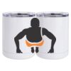 10 oz. White Stainless Steel Short Tumbler Thumbnail