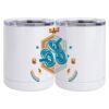 10 oz. White Stainless Steel Short Tumbler Thumbnail