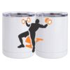 10 oz. White Stainless Steel Short Tumbler Thumbnail