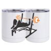 10 oz. White Stainless Steel Short Tumbler Thumbnail